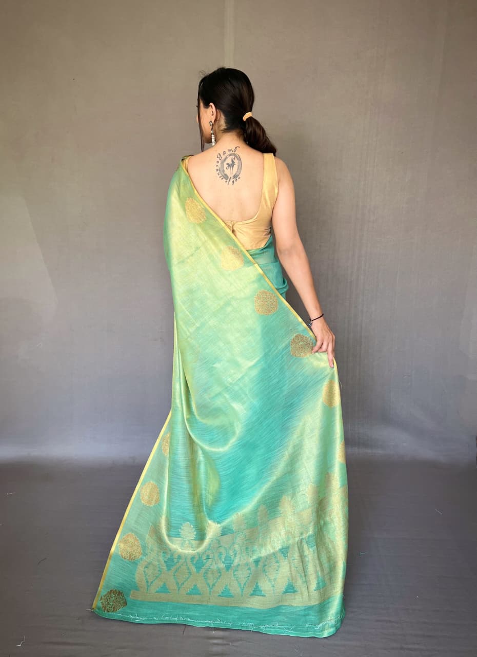 Gulabo Tissue Silk Saree
