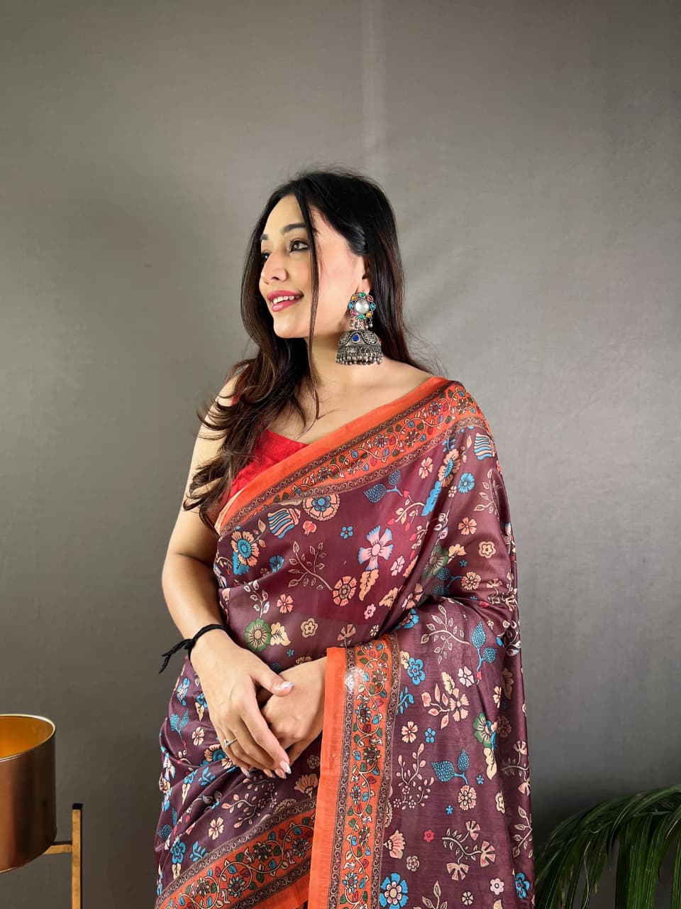 Raksha Kalamkari Cotton Saree