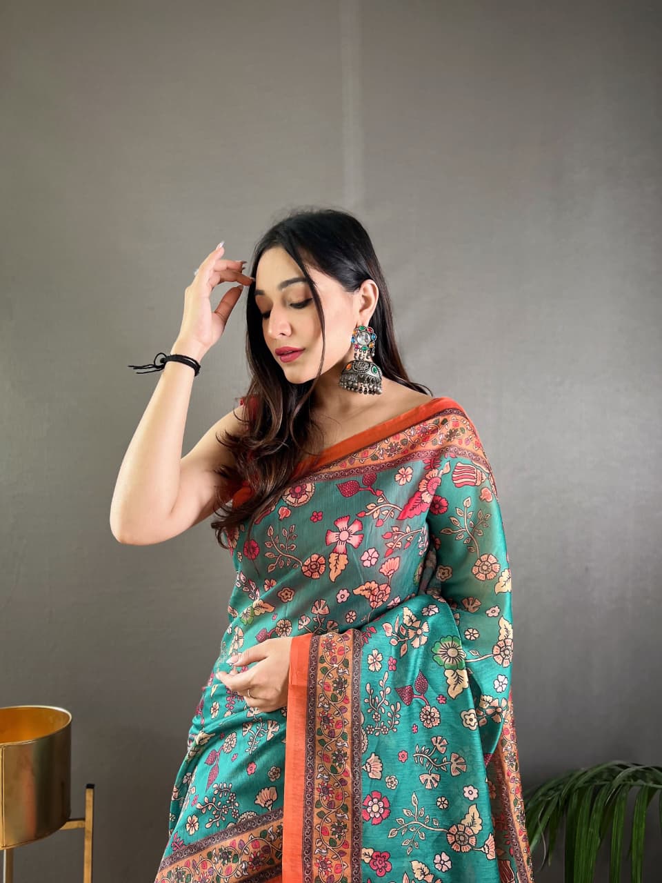 Raksha Kalamkari Cotton Saree