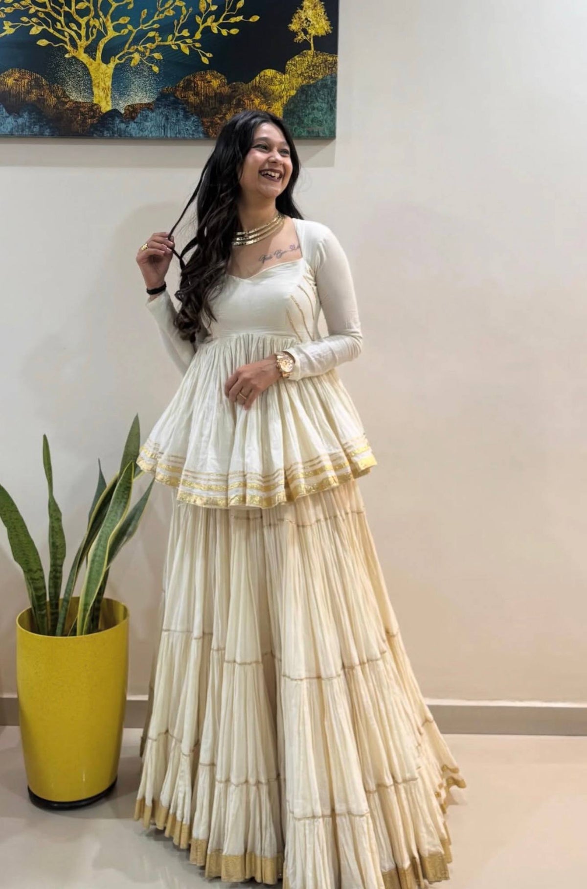 Riwaayat Cotton Kediyu Lehenga Set