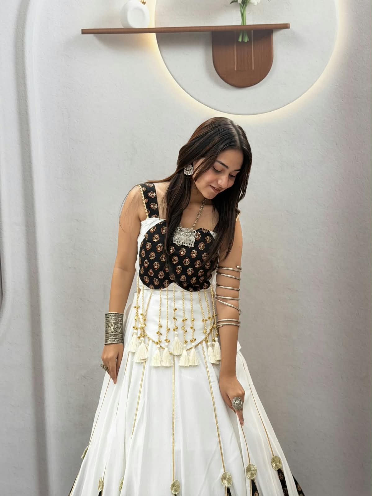 Ajrak Printed Lehenga Choli