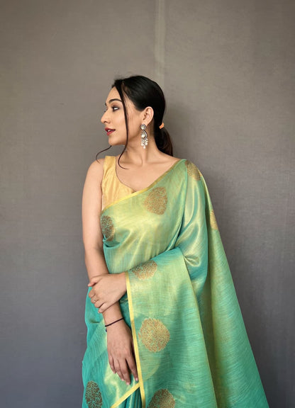 Gulabo Tissue Silk Saree