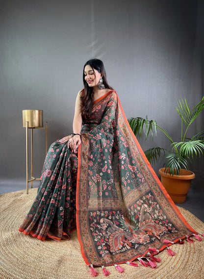 Raksha Kalamkari Cotton Saree