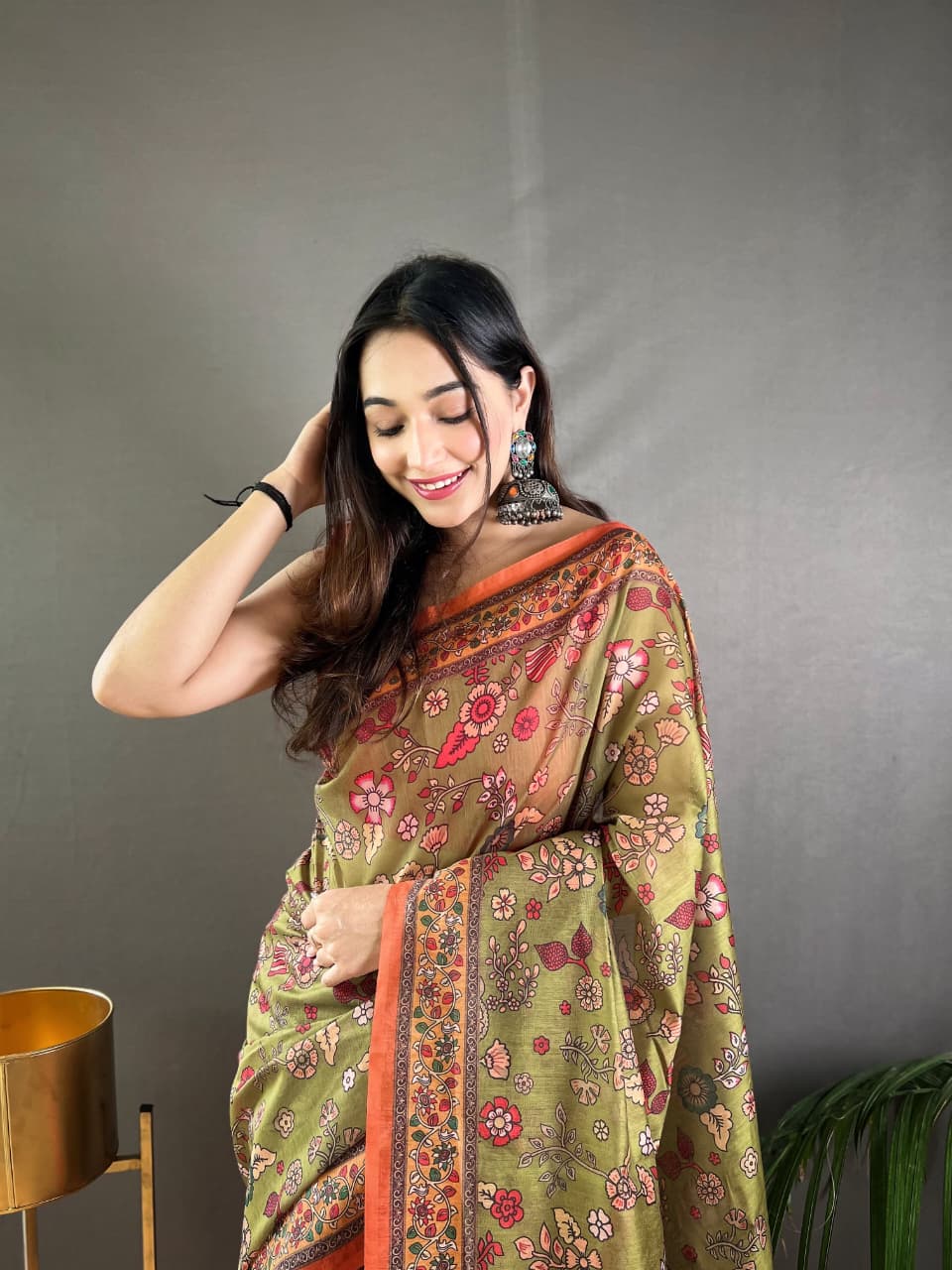 Raksha Kalamkari Cotton Saree