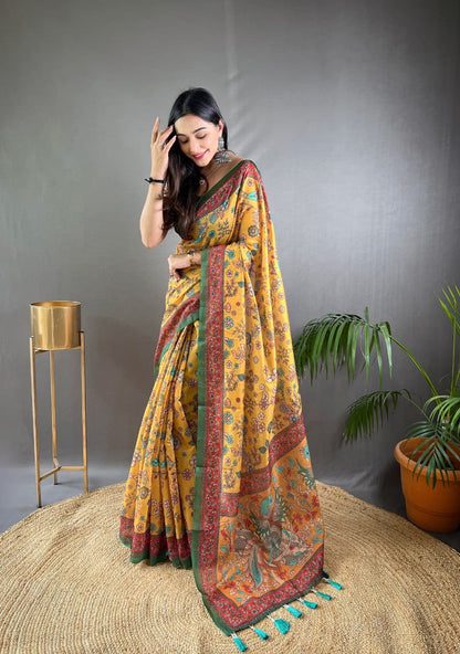 Raksha Kalamkari Cotton Saree